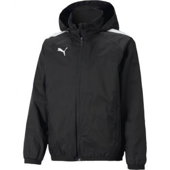 Puma Team Liga All Weather Kids Jacket - Black, Unisex, Size 7-8 Years