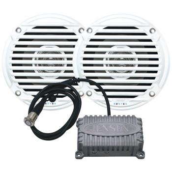 JENSEN CPM50 2 Channel Bluetooth Amplifier Package with JAHD240BT 80W Amplifier & MS5006 Speakers