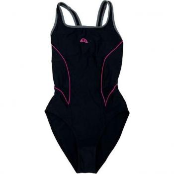 Bañador de natación Aquarapid Intero Mujer Negro Talla 42