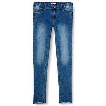 NAME IT Nkfpolly Dnmbanni 2337 Ancle Pant Jeans, Medium Blue Denim, 128 para Niñas