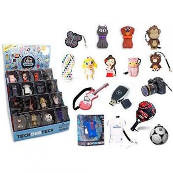 USB 16 GB Figuras Surtidas EN Caja EXPOSITORA -16 Unidades