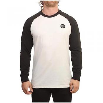 Camiseta de Manga Larga Mystic Scope Ls Tee - Color Negro/Blanco, Talla L, para Hombre