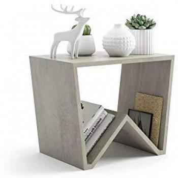 Mesa de centro moderna Emma, color cemento gris