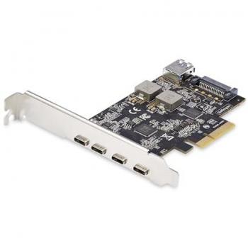 Tarjeta de Expansión PCIe USB 3.2 de 5 Puertos, 10Gbps, con 4 Puertos USB-C y 1 Puerto Interno USB-A para Windows/macOS/Linux