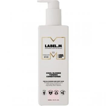 Label.M Cool Blonde Toning Conditioner 300 ml - Acondicionador tonificante para cabello rubio platino y gris