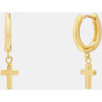Pendientes cruz Itemporality Dreams de plata dorada