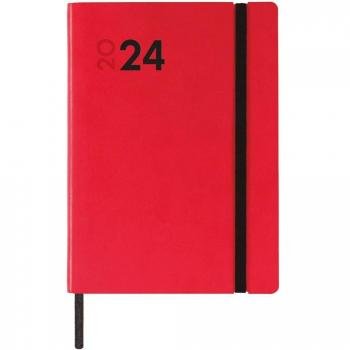 Agenda Finocam Mara Y4 día/pág 2024 Rojo cat