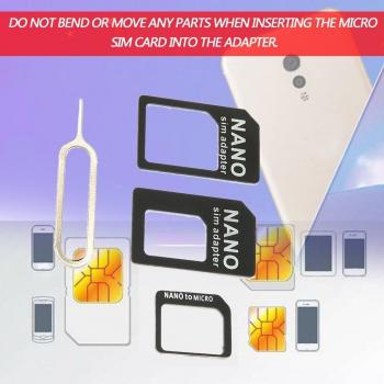 Adaptador 3 en 1 para tarjeta Nano SIM a Micro SIM y tarjeta SIM estándar, convertidor de accesorios para teléfonos móviles