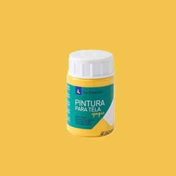 La Pajarita - Pintura para tela opaca mate 35ml color amarillo oro