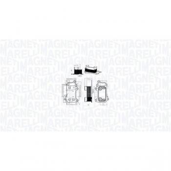 Enfriador de aceite MAGNETI MARELLI 350300003900