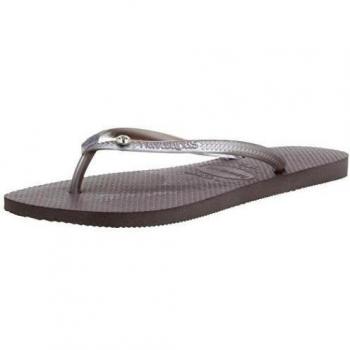 Havaianas Slim Crystal Glamour Sw - Chanclas unisex para adultos, color gris