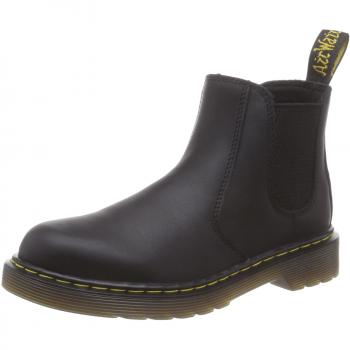 Dr. Martens 2976 Black Smooth Chelsea Boots for Girls - Size 13/F