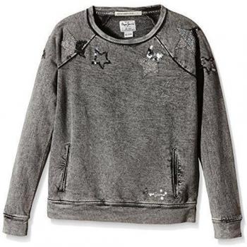 Pepe Jeans ELDA-Sudadera Niñas,    Negro 16 años