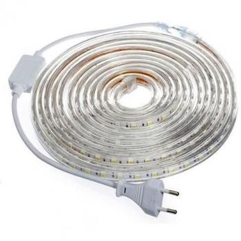 Tira Led de 220v 5050 IMPERMEABLE Blanco Frío o Cálido Waterproof IP67 strip