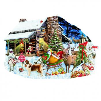 Rompecabezas Santa's Rest Stop de 1000 piezas - Lori Schory