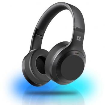 Auriculares Inalámbricos Bluetooth Defender FREEMOTION B695 con Micrófono, Retroiluminación y Cancelación Activa de Ruido (ANC) - Color Negro