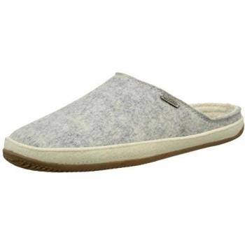 Living KitzbühelPantoffel mit weißen Filzrand - pantuflas sin forro Mujer
, color Gris, talla 39