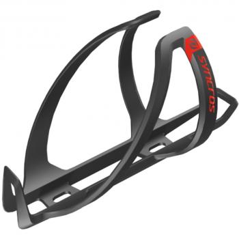 Portabidón Syncros Couple Cage 1.0 Carbon negro logo azul claro