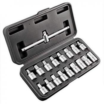 Kit de Llaves para Drenaje de Aceite 3/8 - 18 Piezas NEO TOOLS 11-235