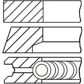 Juego de aros de pistón GOETZE ENGINE 08-138800-00