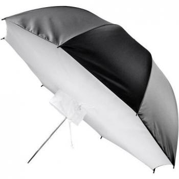 Walimex 12483 - Paraguas Reflector con difusor para fotografía, 72 cm