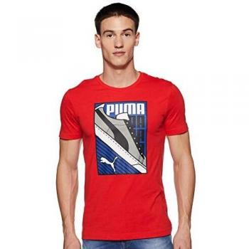 Puma Camiseta Sneaker Cotton Rojo