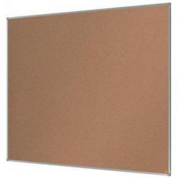 Tablero Corcho Nobo Essence 150x200 cm, características: superficie de corcho natural, marco de aluminio anodizado, fácil instalación en pared, ideal para notas y recordatorios