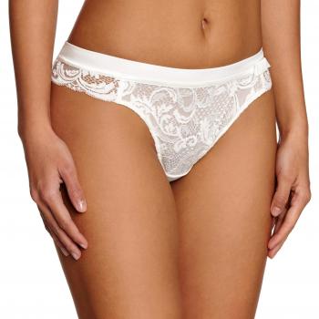 Lou - Tanga para mujer, color marfil, talla 46