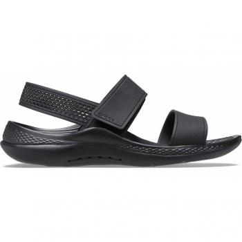 Sandalias de mujer Lite Ride 360 Crocs en color negro con tecnología Croslite