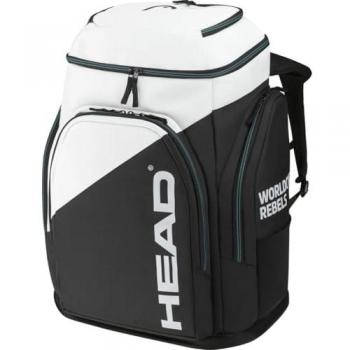 Mochila Head Rebels Racing 90L, Color Blanco y Negro, Talla L