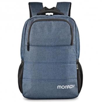 Mochila Monray Sacks Charter para Portátiles de 15.6 Pulgadas, Color Azul Jaspeado, Material Poliéster
