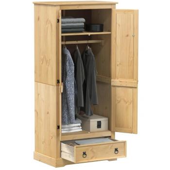 Gabinete de corona de madera maciza de pino 76x50x170 cm