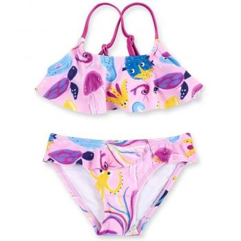 Bikini de bebé niña Tuc Tuc estampado Ocean Wonders con volantes