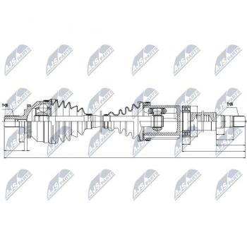 Árbol de transmisión NTY NPW-VV-029 - Alta resistencia y durabilidad
