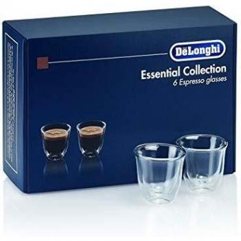 Pack de 6 vasos de espresso de doble pared De'Longhi 90 ml DLSC300