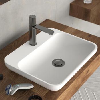 Grifo monomando de lavabo NEW YORK grafito mate Schütte