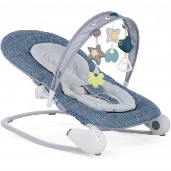 Chicco Hoopla - Hamaca con arco de juegos y reductor, de 0 a 18 kg, color azul