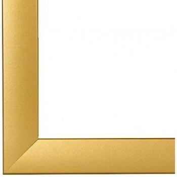 Marco de foto, Marco de cuadro, marcos de imagen OLIMP, 85x137 cm o 137x85 cm in ORO LISO, con vidrio normal de plástico