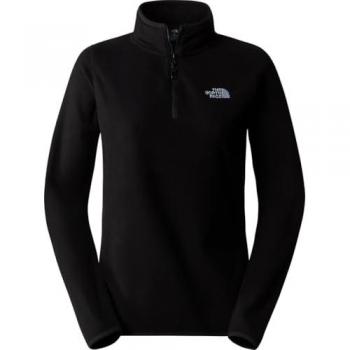 Forro polar The North Face 100 Glacier 1/4 Zip mujer negro tamaño L
