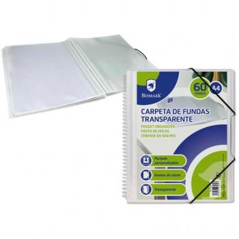 Carpeta Espiral Bismark 60 Fundas Transparentes Polipropileno A4 210 x 297 mm Plástico 60 pieza(s)