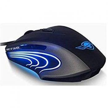 Spirit of Gamer s-235al ratón Gaming para Ordenador portátil Negro