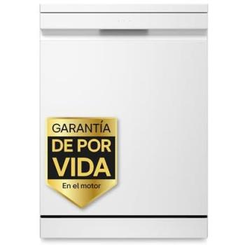 Lavavajillas LG QuadWash™ Steam Blanco 14 Servicios A Eficiencia con Tercera Bandeja y Lavado a Vapor