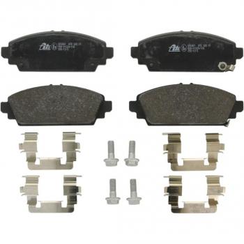 Juego de pastillas de freno ATE 13.0460-5861.2 con avisador acústico de desgaste, incluye tornillos, pinza y accesorios, para HONDA CIVIC 7 Hatchback, Delantero