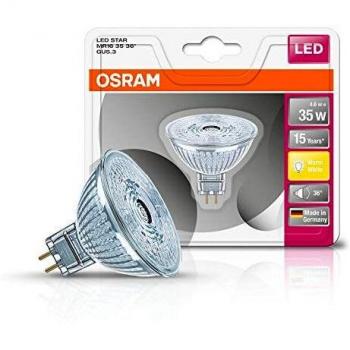 Osram Star MR16 - Lámpara LED, GU5.3, 350 lm, 15000 h, 12 V, 4.6W, 35 W, color blanco