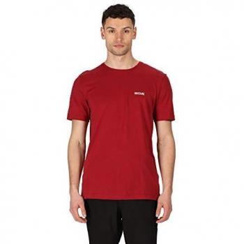 Regatta Tait-Camiseta Deportiva De Algodón Y Manga Corta T-Shirts/Polos/Vests, Hombre, Delhi Red, XL
