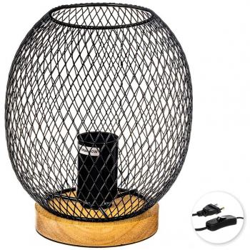 Lámpara de mesa E27, diámetro 18 cm, altura 21.5 cm, modelo Caison