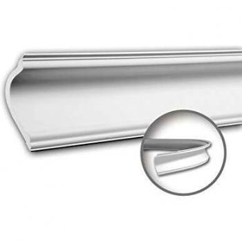 Cornisa Decorativa Flexible Profhome 150180F Diseño Moderno Blanco 2 m