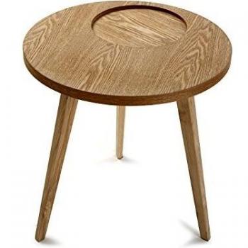 Versa 21090005 Mesa auxiliar Argos Madera, 50x50x50cm,Mesilla noche,Mesita salón