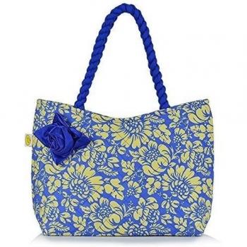 Pataya PTB079 Moda Bolsos de Mano y Carteras Bandolera Tote para Mujeres Azul