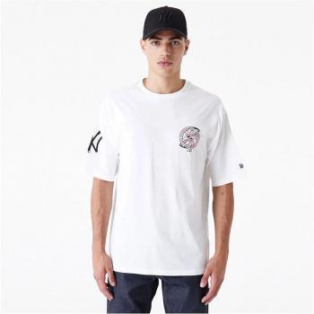 Camiseta New Era Baseball Graphic New York Yankees Blanco Hombre Manga Corta XL